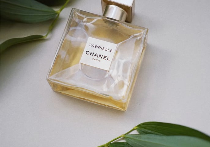 Chanel Perfume on Table